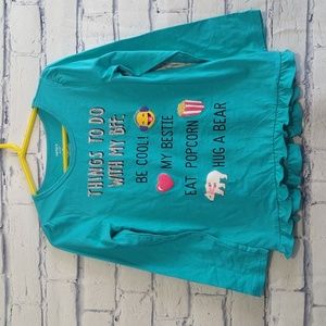 Carter's Things to do with my BFF Top Long Sleeve Shirt Girls Size 7